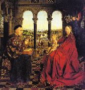 Jan Van Eyck The Virgin of Chancellor Rolin oil on canvas